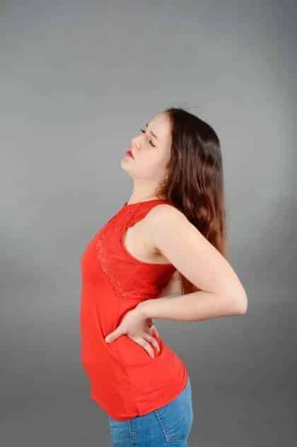 woman with sciatica pain